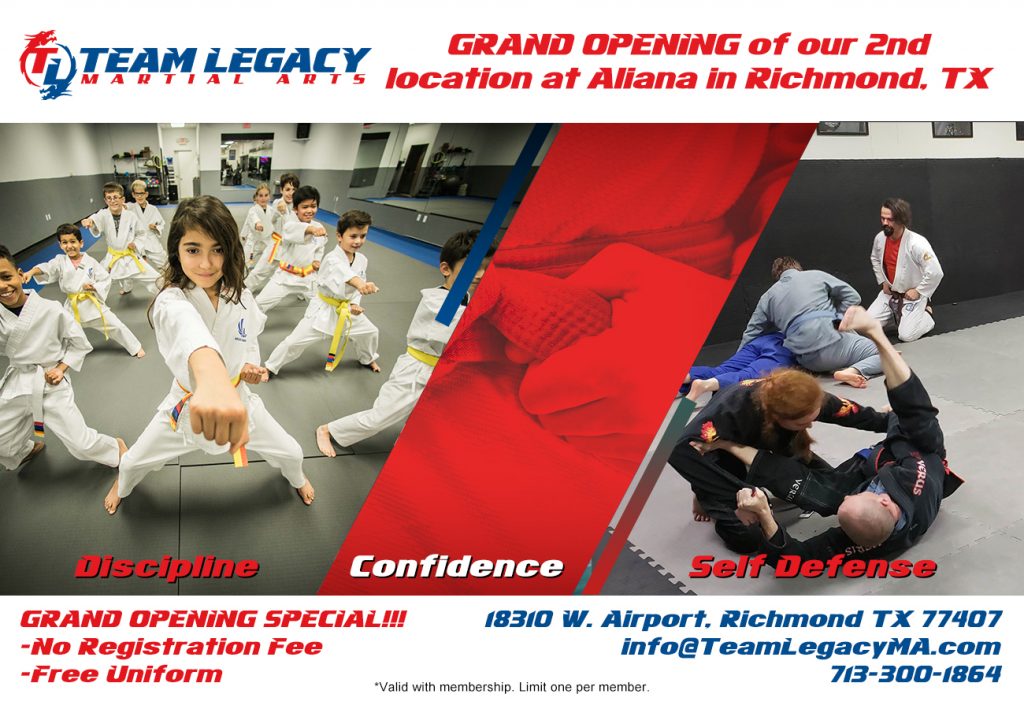 Team Legacy Martial Arts PreEnrollment Special, Aliana